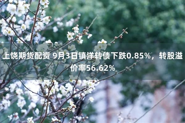 上饶期货配资 9月3日镇洋转债下跌0.85%，转股溢价率56.62%