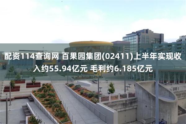 配资114查询网 百果园集团(02411)上半年实现收入约55.94亿元 毛利约6.185亿元