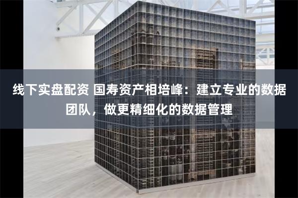 线下实盘配资 国寿资产相培峰：建立专业的数据团队，做更精细化的数据管理